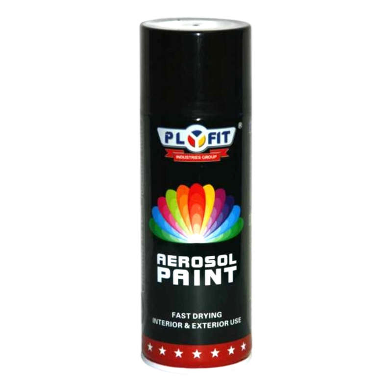 Plyfit Aerosol Spray Paint - Satin Black - 300ml
