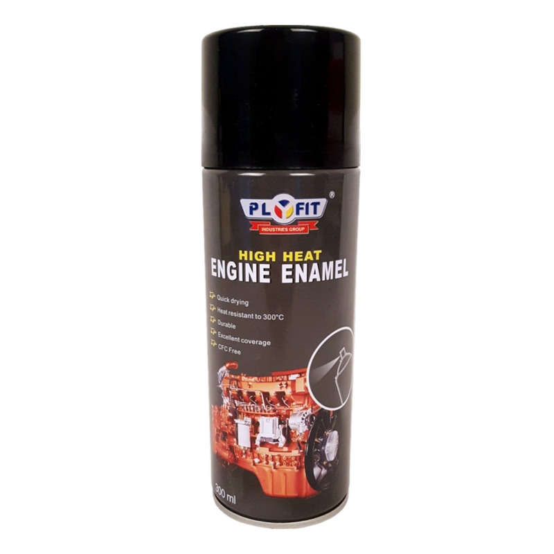 Plyfit Aerosol Spray Paint - High Heat Engine Matt Black - 300ml