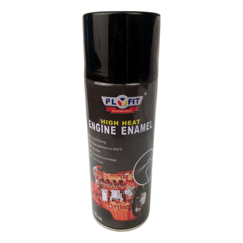 Plyfit Aerosol Spray Paint - High Heat Engine Gloss Black - 300ml