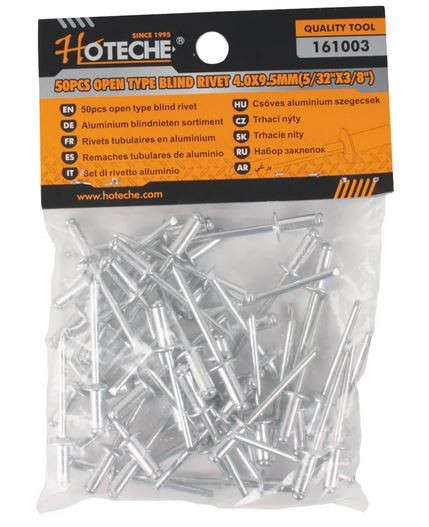 Pop Rivets - 4.0mm x 9.5mm (50 Pieces)