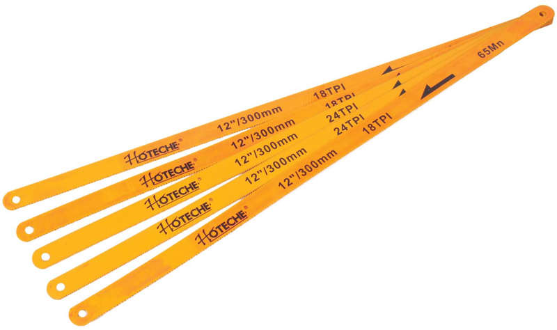 Hacksaw Blade - 5 Pieces - 18 / 24 TPI - Carbon Steel