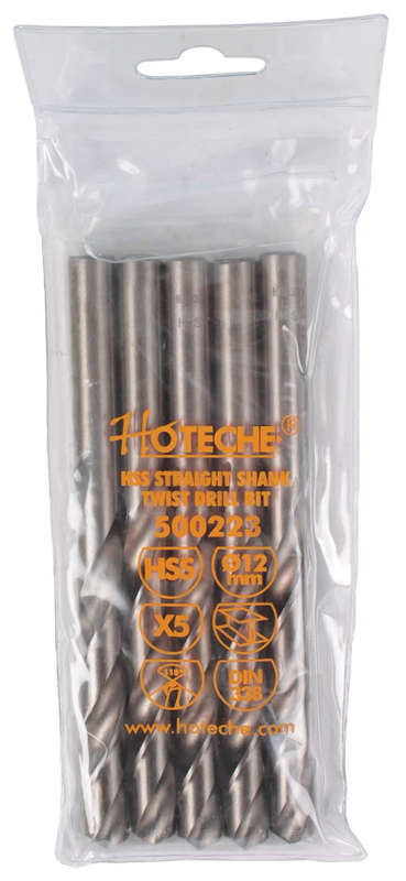 Hoteche HSS Drill Bits - 12mm (5 Piece)