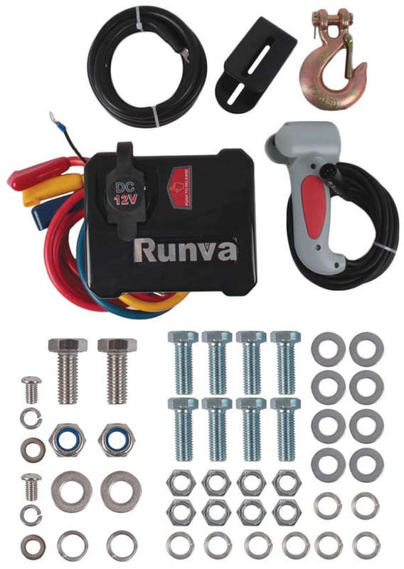 Runva 12 Volt Electric Hoist - 2600 lbs (1180 kg)