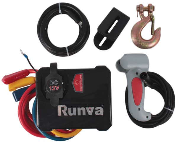 Runva 12 Volt Electric Hoist - 2600 lbs (1180 kg)