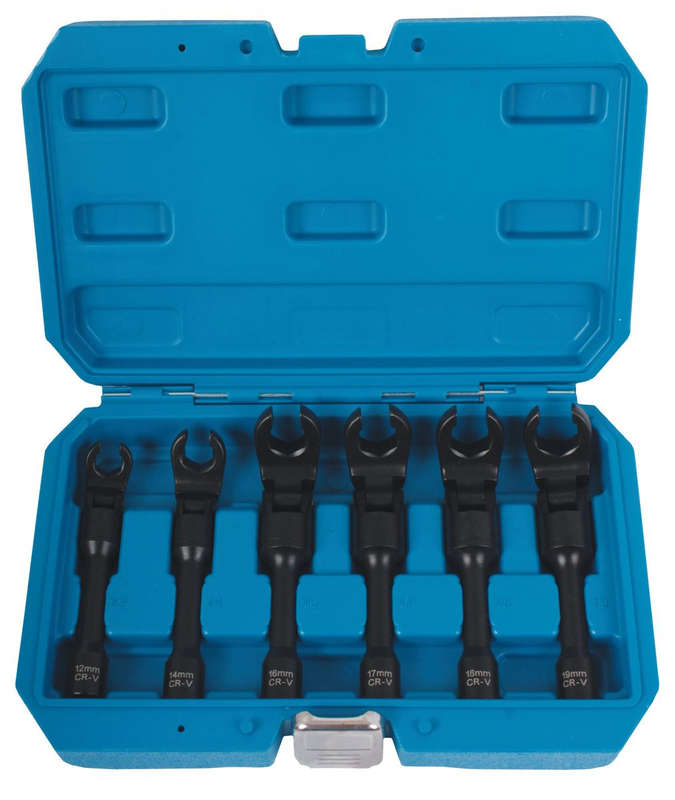 Diesel Injector Set - 6 Piece - Flexible Head - 12mm - 19mm