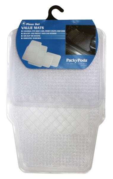Clear Vinyl Car Mat Set