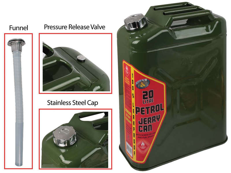 Jerry Can - 20L with Screw Cap and Spout
