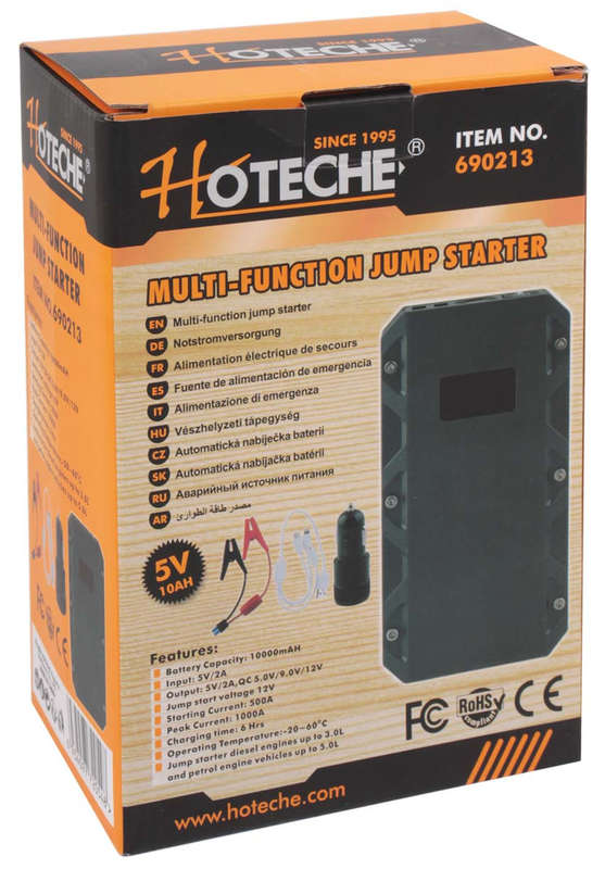 Mini Jump Starter 12.8V / 10000 Mah