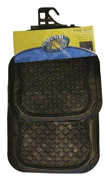 Rubber Mat Set - Black - 4 Piece