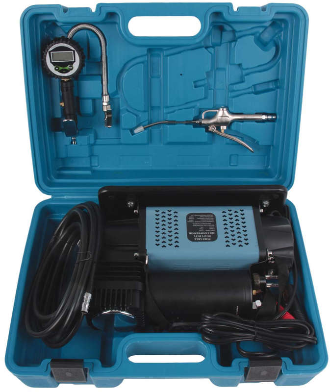 Heavy Duty Compresor win a Blow Moulded Kit - 12 Volt - 3 Pieces