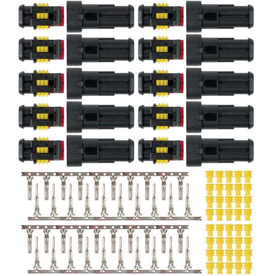 Weatherproof Terminal Connector Set - 2 Way - 1.5mm Cable - 10 Pack