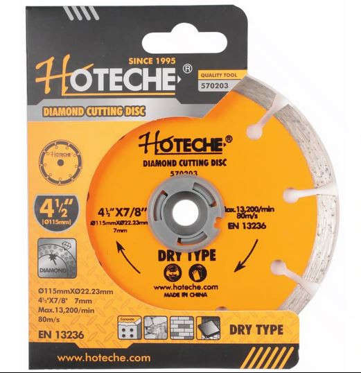 Diamond Cutting Disc 115mm - Dry Type