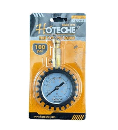 Dial Type Tyre Pressure Gauge - 100PSI / 7BAR