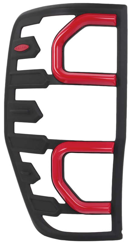 Ford Ranger (2015 Onward) Tail Lamp and Head Lamp Cover Set - Red Edging