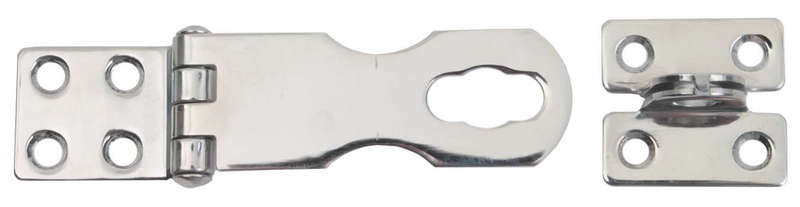 Hasp and Staple - 102mm x 30mm - Stainless Steel