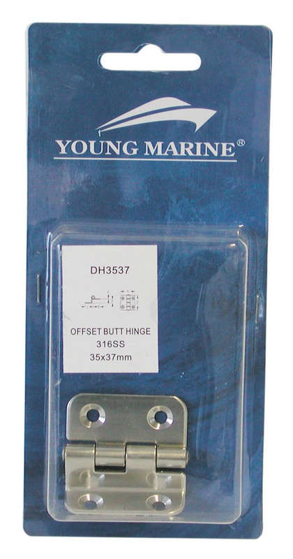Butt Hinge - 37mm x 35mm - Stainless Steel