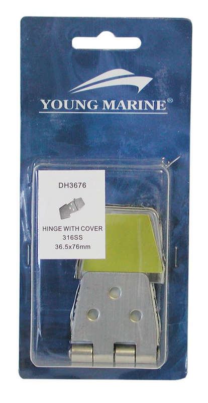 Door Hinge - 76mm x 36mm - Stainless Steel