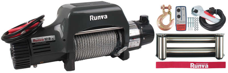 Runva 12 Volt - 12000lb (5443kg) - Electric Winch