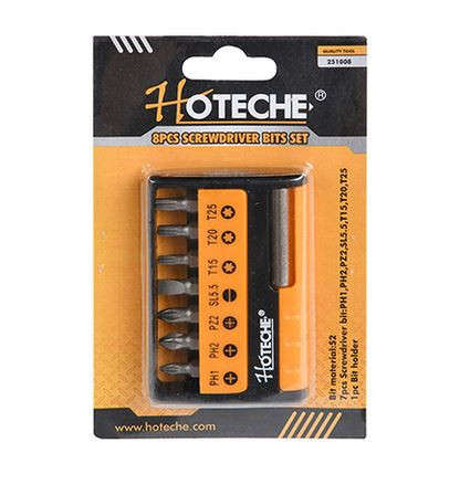 Hoteche Screwdriver Bit Set - 8 Piece