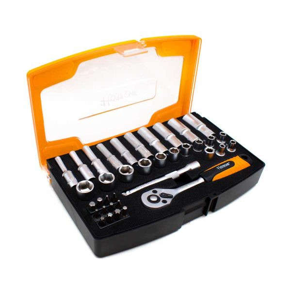 Socket Set - 1/4 inch Drive - 37 Piece - Hoteche
