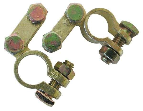 Battery Terminal Set - Brass Plated