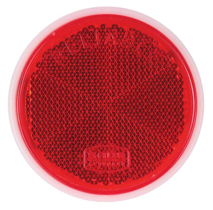 Round Red Reflector - 63mm