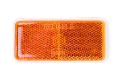Rectangle Amber Reflector - 90mm x 40mm