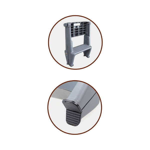Foldding Step and Stool - Max 115kg - Plastic