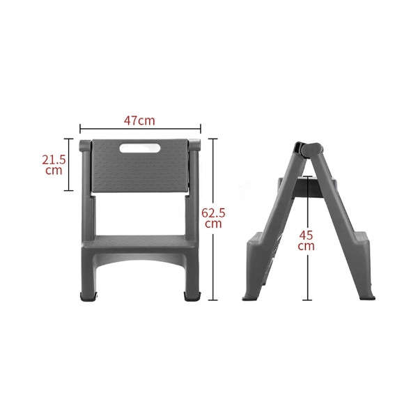 Foldding Step and Stool - Max 115kg - Plastic