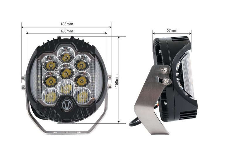LED Spot Lamp - 90W (9X10W ) 10-30V 8000LM