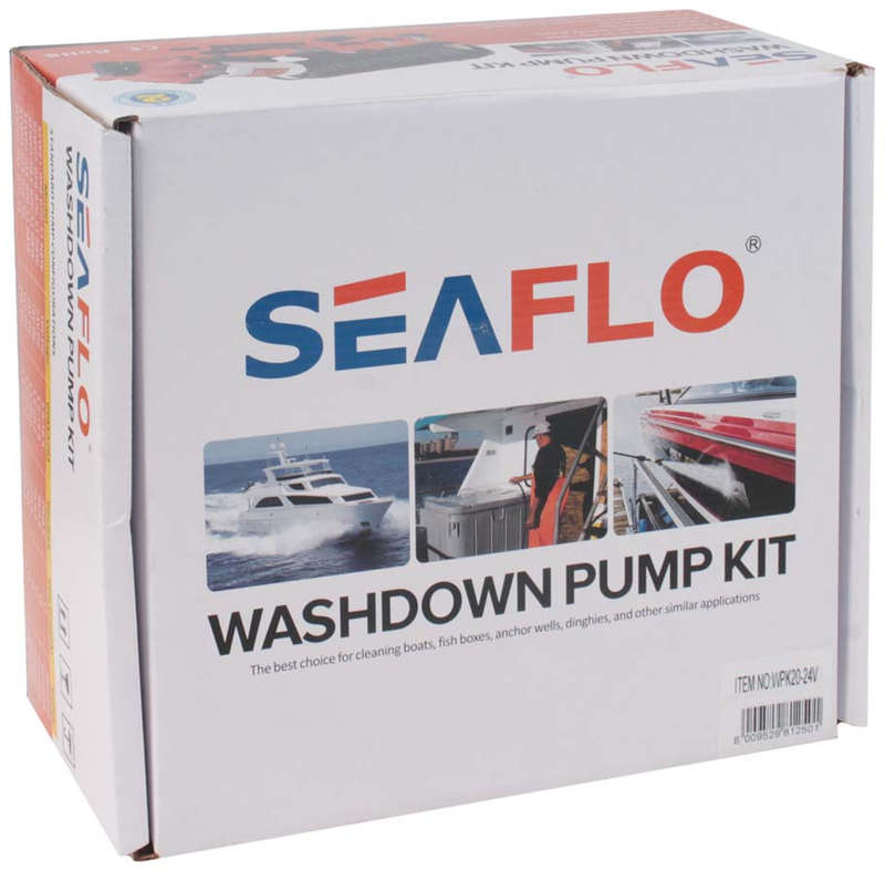 Seaflo Wash Pump Kit - 24V 20.8 LPM - 7 Piece