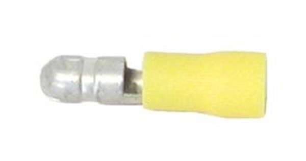 Yellow Male Bullet  Terminal - 10 Pieces