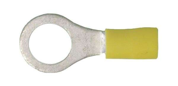 Yellow Ring Terminal - 10.5mm - 100 Pieces
