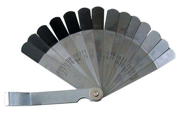16 Blade Bent Nose Feeler Gauge