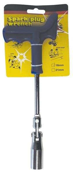 Plug Spanner 16mm with Plastic Handle