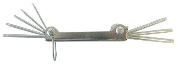 Torx Key Set 8 Piece CV-R with Steel Case