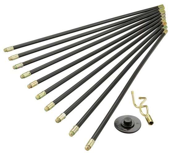 Drain Rod Cleaner 12Pc Set 9Mt