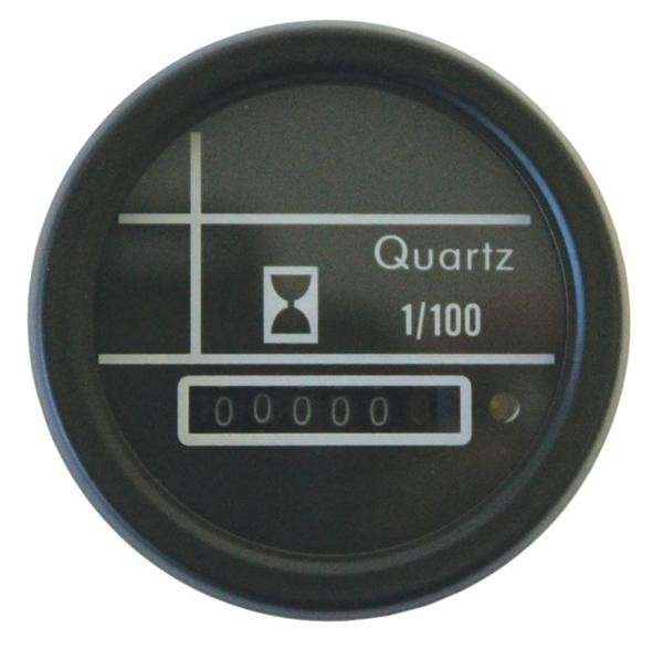 Analogue Hour Meter - 52mm - Black