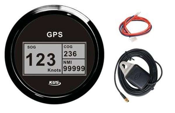 GPS Digital Speedometer with Compass - Black