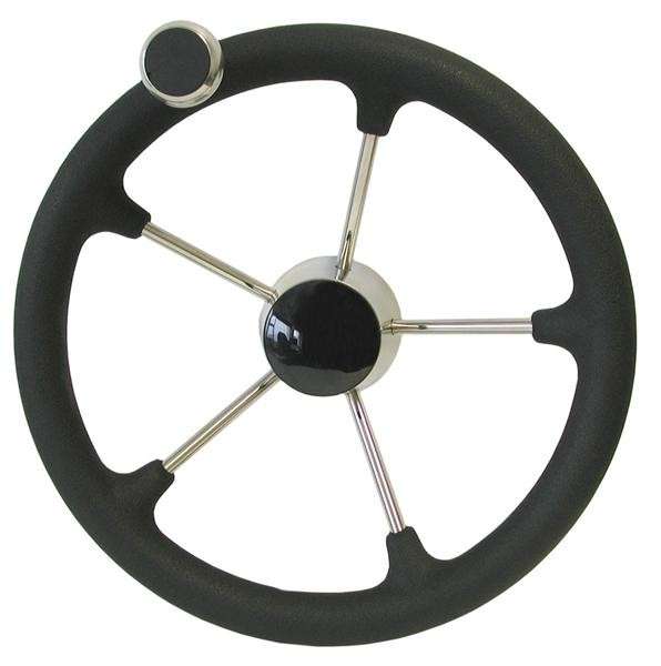 Marine Steering Wheel - 316 Stainless Steel - 330mm