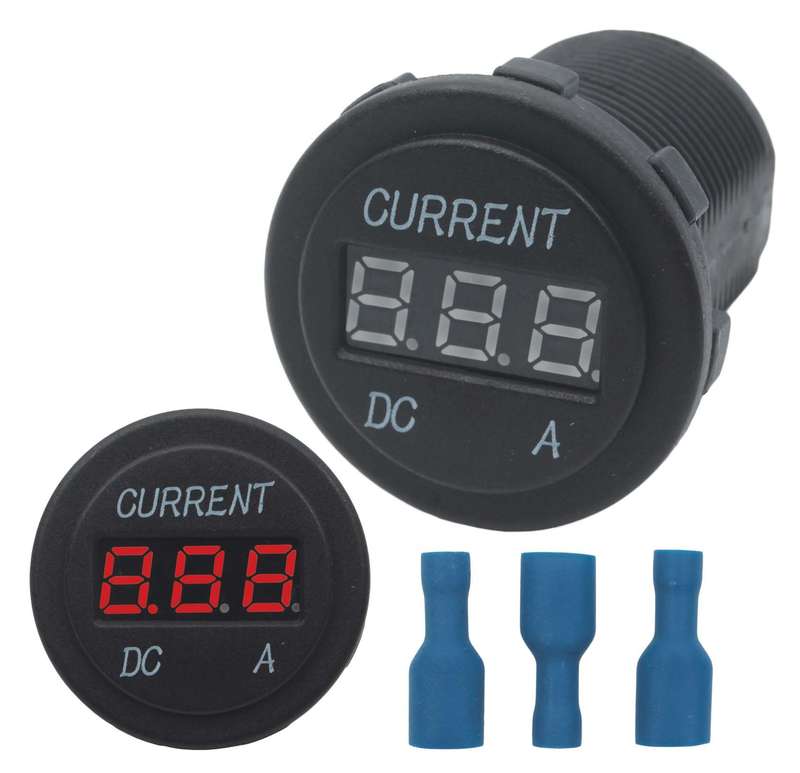 Amp Gauge - 0-10A - Red Words