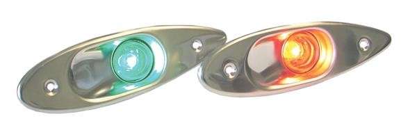 Red + Green Flush Mount Side Lights