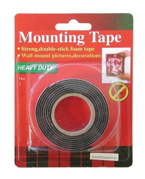 Double Sided Tape 2mm x 20mm x 1 Meter