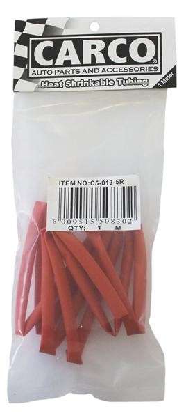 Heat Shrink Tubing - 5mm x 1M - Red