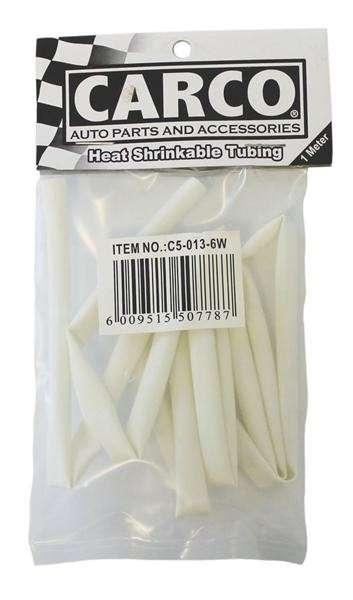 Heat Shrink Tubing - 6mm x 1M - White