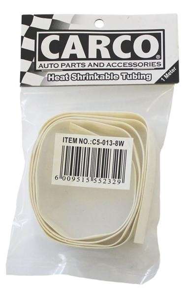 Heat Shrink Tubing - 8mm x 1M - White