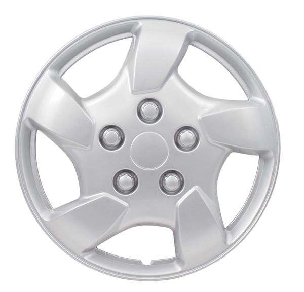 14" Silver / Charcoal Wheel Cover Set