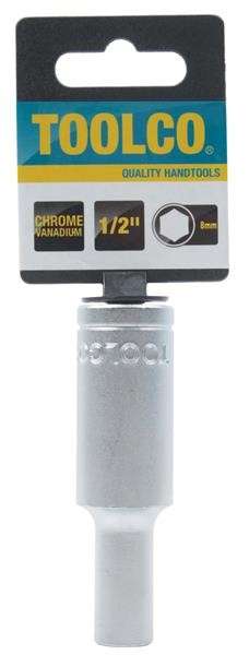 Tube Socket - 1/2" Drive - 6 Point - 8mm