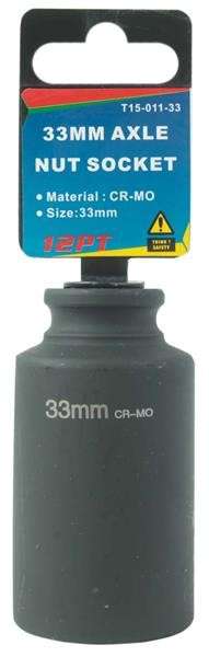 Heavy Duty Axle Socket (12 Point) 33mm