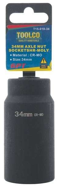 Heavy Duty Axle Socket (6 Point) 34mm